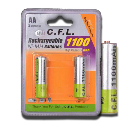 باتری قلمی شارژی سی اف ال CFL  بسته 2 عددی